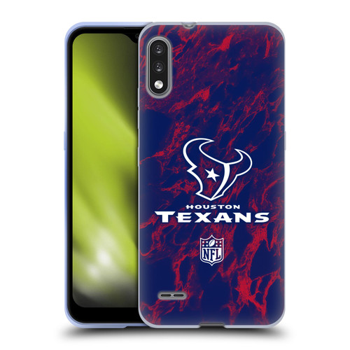 NFL Houston Texans Graphics Coloured Marble Soft Gel Case for LG K22