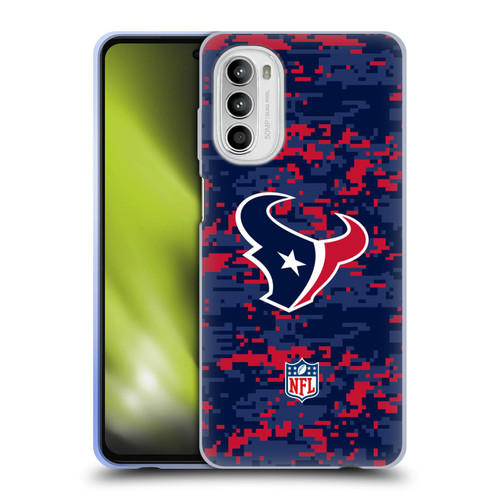 NFL Houston Texans Graphics Digital Camouflage Soft Gel Case for Motorola Moto G52