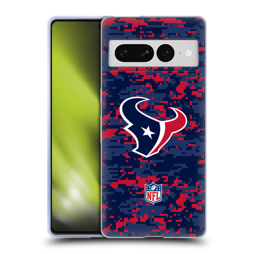 NFL Houston Texans Graphics Digital Camouflage Soft Gel Case for Google Pixel 7 Pro
