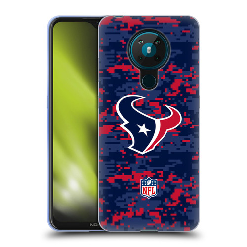 NFL Houston Texans Graphics Digital Camouflage Soft Gel Case for Nokia 5.3