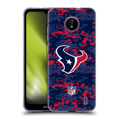 NFL Houston Texans Graphics Digital Camouflage Soft Gel Case for Nokia C10 / C20
