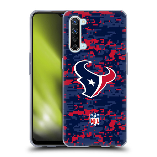 NFL Houston Texans Graphics Digital Camouflage Soft Gel Case for OPPO Find X2 Lite 5G