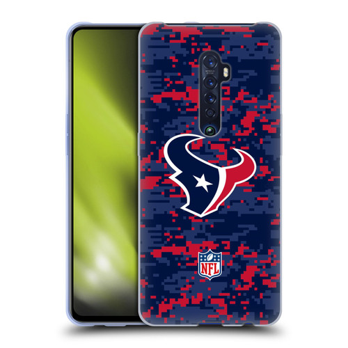 NFL Houston Texans Graphics Digital Camouflage Soft Gel Case for OPPO Reno 2