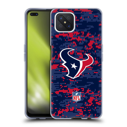 NFL Houston Texans Graphics Digital Camouflage Soft Gel Case for OPPO Reno4 Z 5G