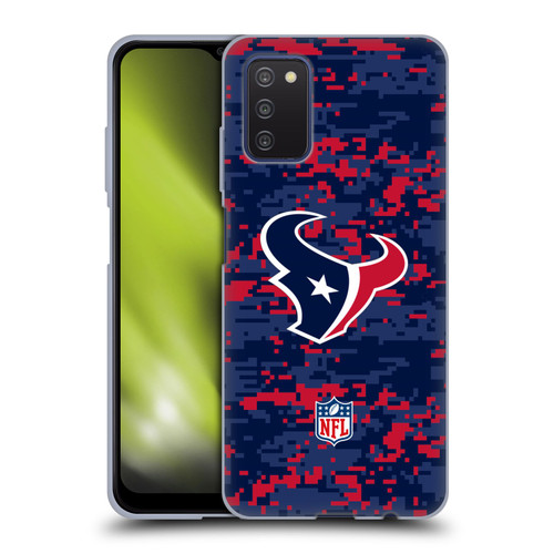 NFL Houston Texans Graphics Digital Camouflage Soft Gel Case for Samsung Galaxy A03s (2021)