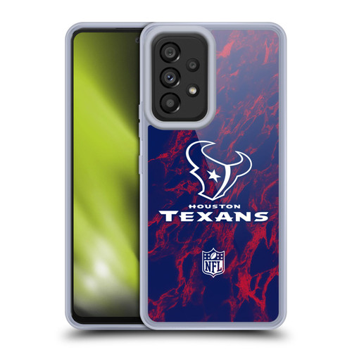NFL Houston Texans Graphics Coloured Marble Soft Gel Case for Samsung Galaxy A53 5G (2022)