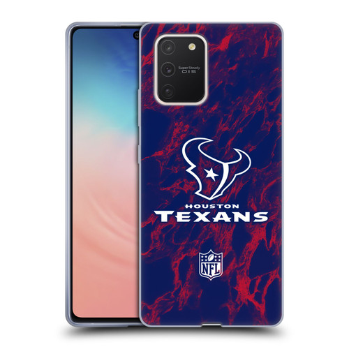 NFL Houston Texans Graphics Coloured Marble Soft Gel Case for Samsung Galaxy S10 Lite