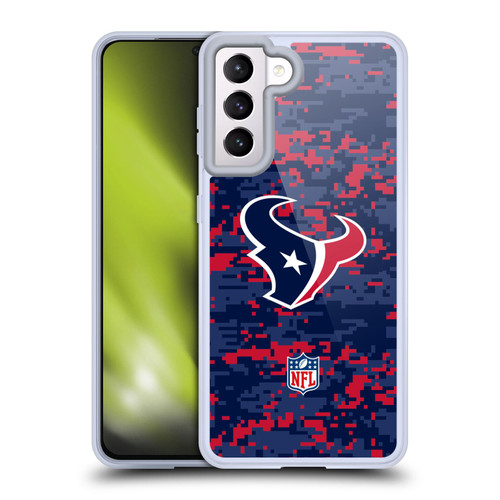 NFL Houston Texans Graphics Digital Camouflage Soft Gel Case for Samsung Galaxy S21 5G