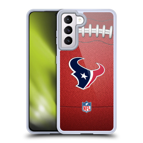 NFL Houston Texans Graphics Football Soft Gel Case for Samsung Galaxy S21 5G