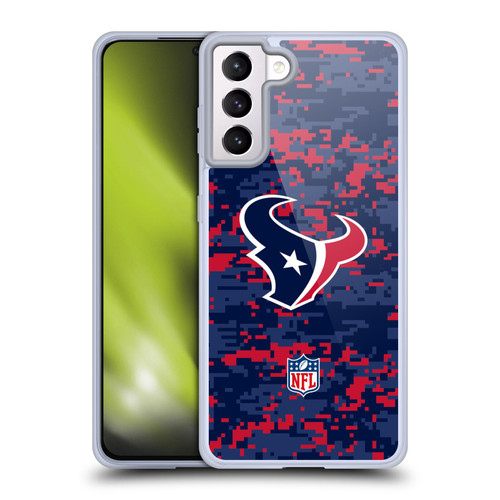 NFL Houston Texans Graphics Digital Camouflage Soft Gel Case for Samsung Galaxy S21+ 5G