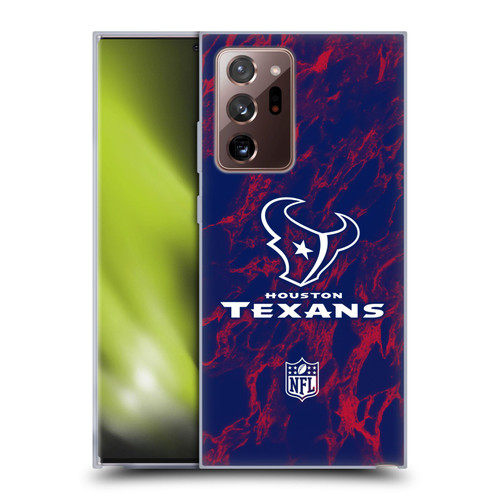 NFL Houston Texans Graphics Coloured Marble Soft Gel Case for Samsung Galaxy Note20 Ultra / 5G
