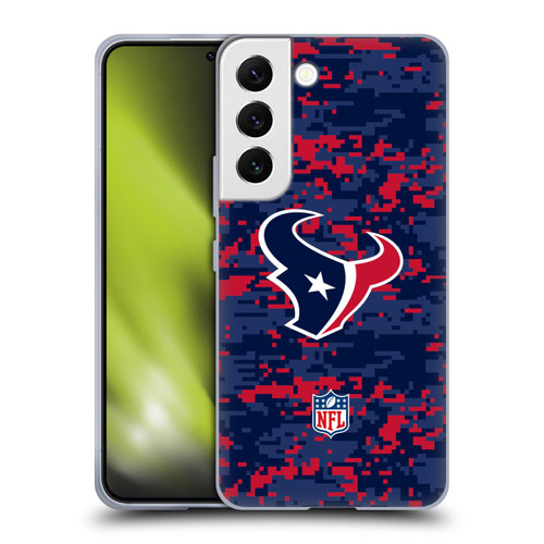 NFL Houston Texans Graphics Digital Camouflage Soft Gel Case for Samsung Galaxy S22 5G