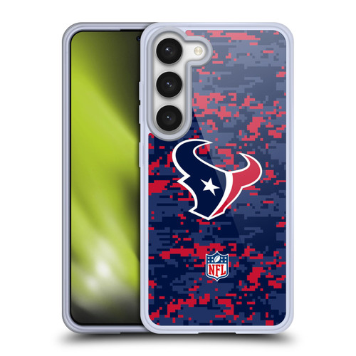 NFL Houston Texans Graphics Digital Camouflage Soft Gel Case for Samsung Galaxy S23 5G