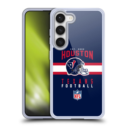 NFL Houston Texans Graphics Helmet Typography Soft Gel Case for Samsung Galaxy S23 5G
