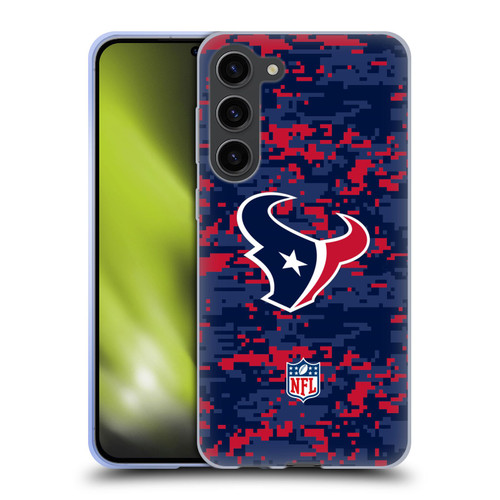 NFL Houston Texans Graphics Digital Camouflage Soft Gel Case for Samsung Galaxy S23+ 5G