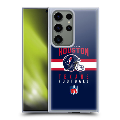 NFL Houston Texans Graphics Helmet Typography Soft Gel Case for Samsung Galaxy S23 Ultra 5G