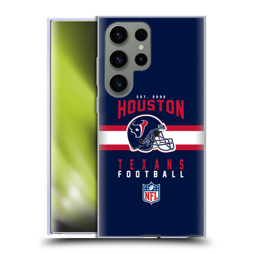 NFL Houston Texans Graphics Helmet Typography Soft Gel Case for Samsung Galaxy S23 Ultra 5G