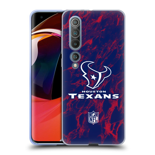 NFL Houston Texans Graphics Coloured Marble Soft Gel Case for Xiaomi Mi 10 5G / Mi 10 Pro 5G