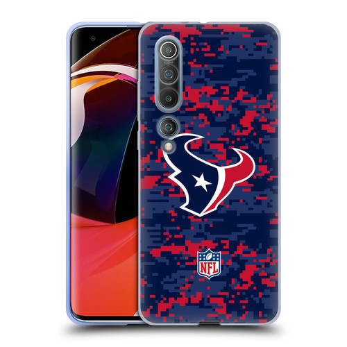 NFL Houston Texans Graphics Digital Camouflage Soft Gel Case for Xiaomi Mi 10 5G / Mi 10 Pro 5G