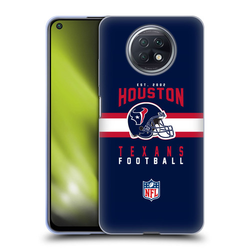 NFL Houston Texans Graphics Helmet Typography Soft Gel Case for Xiaomi Redmi Note 9T 5G