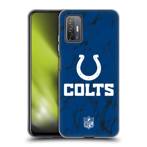 NFL Indianapolis Colts Graphics Coloured Marble Soft Gel Case for HTC Desire 21 Pro 5G