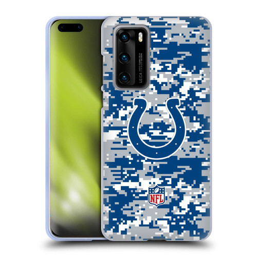NFL Indianapolis Colts Graphics Digital Camouflage Soft Gel Case for Huawei P40 5G