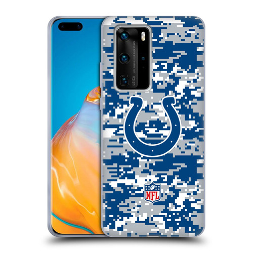NFL Indianapolis Colts Graphics Digital Camouflage Soft Gel Case for Huawei P40 Pro / P40 Pro Plus 5G