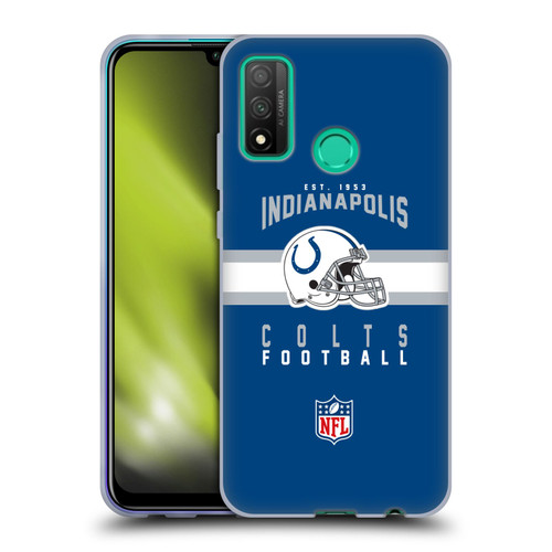NFL Indianapolis Colts Graphics Helmet Typography Soft Gel Case for Huawei P Smart (2020)