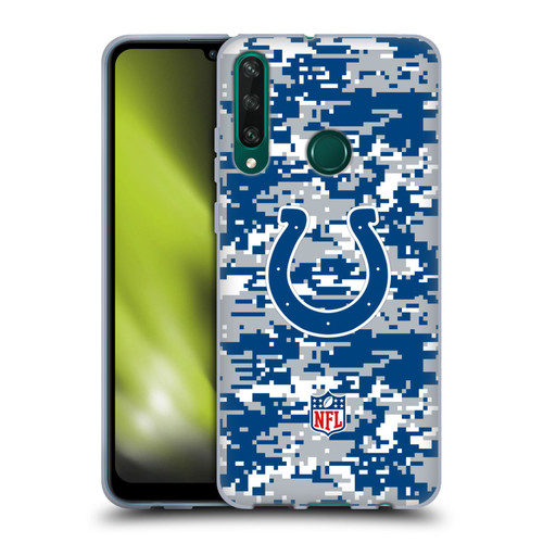 NFL Indianapolis Colts Graphics Digital Camouflage Soft Gel Case for Huawei Y6p