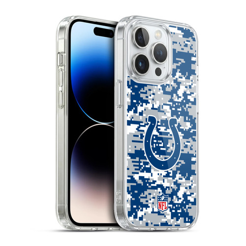 NFL Indianapolis Colts Graphics Digital Camouflage Soft Gel Case for Apple iPhone 13 Pro & MagSafe