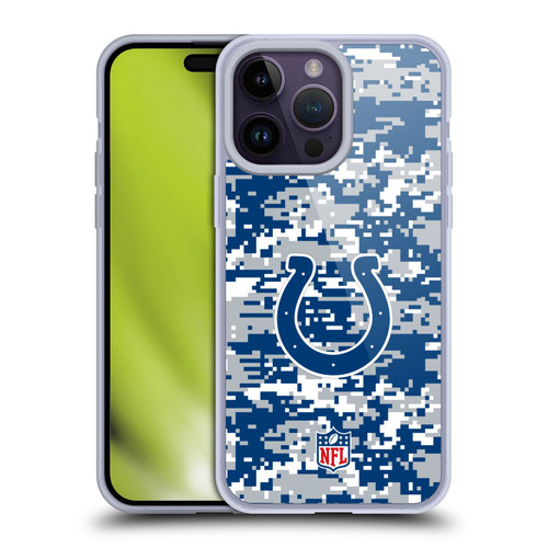 NFL Indianapolis Colts Graphics Digital Camouflage Soft Gel Case for Apple iPhone 14 Pro Max