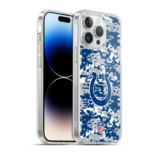 NFL Indianapolis Colts Graphics Digital Camouflage Soft Gel Case for Apple iPhone 14 Pro Max & MagSafe