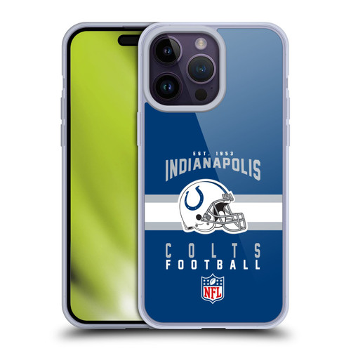 NFL Indianapolis Colts Graphics Helmet Typography Soft Gel Case for Apple iPhone 14 Pro Max