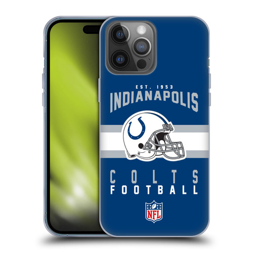 NFL Indianapolis Colts Graphics Helmet Typography Soft Gel Case for Apple iPhone 14 Pro Max