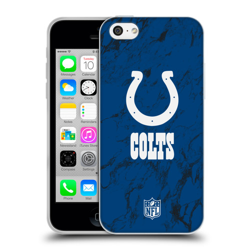 NFL Indianapolis Colts Graphics Coloured Marble Soft Gel Case for Apple iPhone 5c