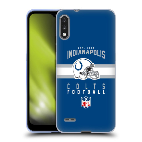 NFL Indianapolis Colts Graphics Helmet Typography Soft Gel Case for LG K22