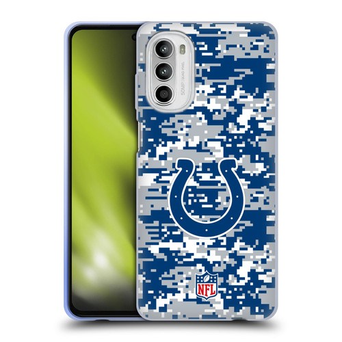 NFL Indianapolis Colts Graphics Digital Camouflage Soft Gel Case for Motorola Moto G52