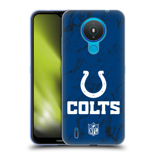 NFL Indianapolis Colts Graphics Coloured Marble Soft Gel Case for Nokia 1.4