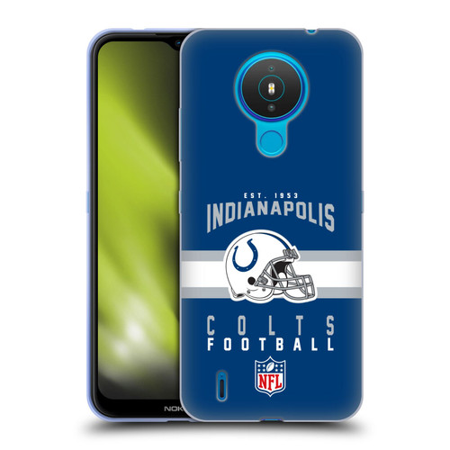 NFL Indianapolis Colts Graphics Helmet Typography Soft Gel Case for Nokia 1.4