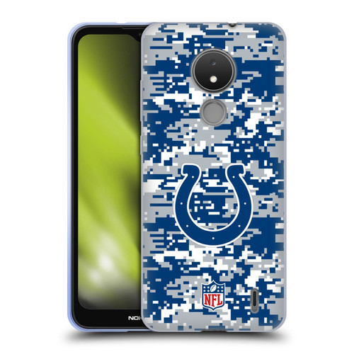 NFL Indianapolis Colts Graphics Digital Camouflage Soft Gel Case for Nokia C21