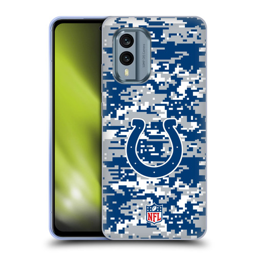 NFL Indianapolis Colts Graphics Digital Camouflage Soft Gel Case for Nokia X30