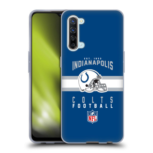NFL Indianapolis Colts Graphics Helmet Typography Soft Gel Case for OPPO Find X2 Lite 5G