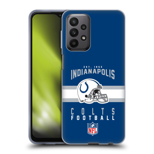 NFL Indianapolis Colts Graphics Helmet Typography Soft Gel Case for Samsung Galaxy A23 / 5G (2022)