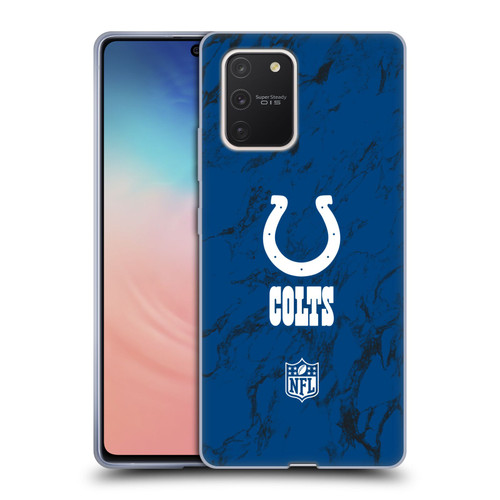 NFL Indianapolis Colts Graphics Coloured Marble Soft Gel Case for Samsung Galaxy S10 Lite