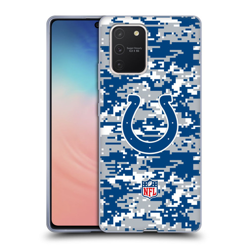 NFL Indianapolis Colts Graphics Digital Camouflage Soft Gel Case for Samsung Galaxy S10 Lite