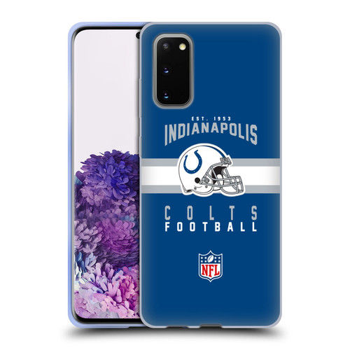 NFL Indianapolis Colts Graphics Helmet Typography Soft Gel Case for Samsung Galaxy S20 / S20 5G