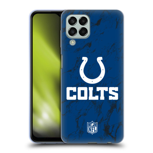 NFL Indianapolis Colts Graphics Coloured Marble Soft Gel Case for Samsung Galaxy M33 (2022)