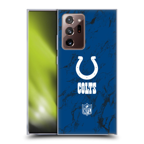 NFL Indianapolis Colts Graphics Coloured Marble Soft Gel Case for Samsung Galaxy Note20 Ultra / 5G