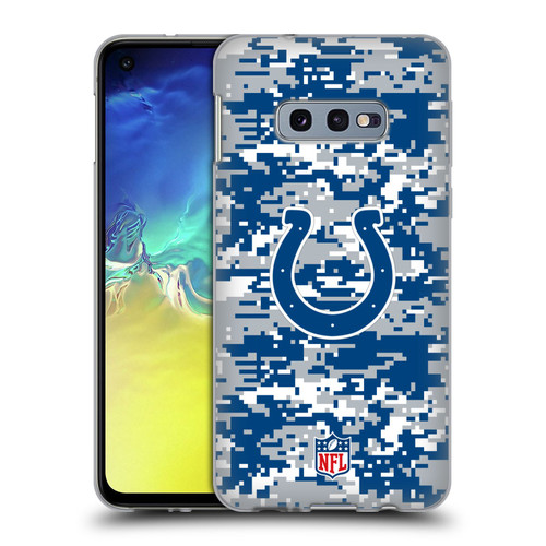 NFL Indianapolis Colts Graphics Digital Camouflage Soft Gel Case for Samsung Galaxy S10e