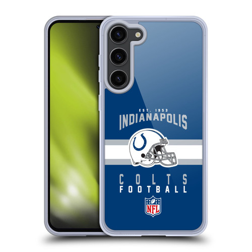 NFL Indianapolis Colts Graphics Helmet Typography Soft Gel Case for Samsung Galaxy S23+ 5G